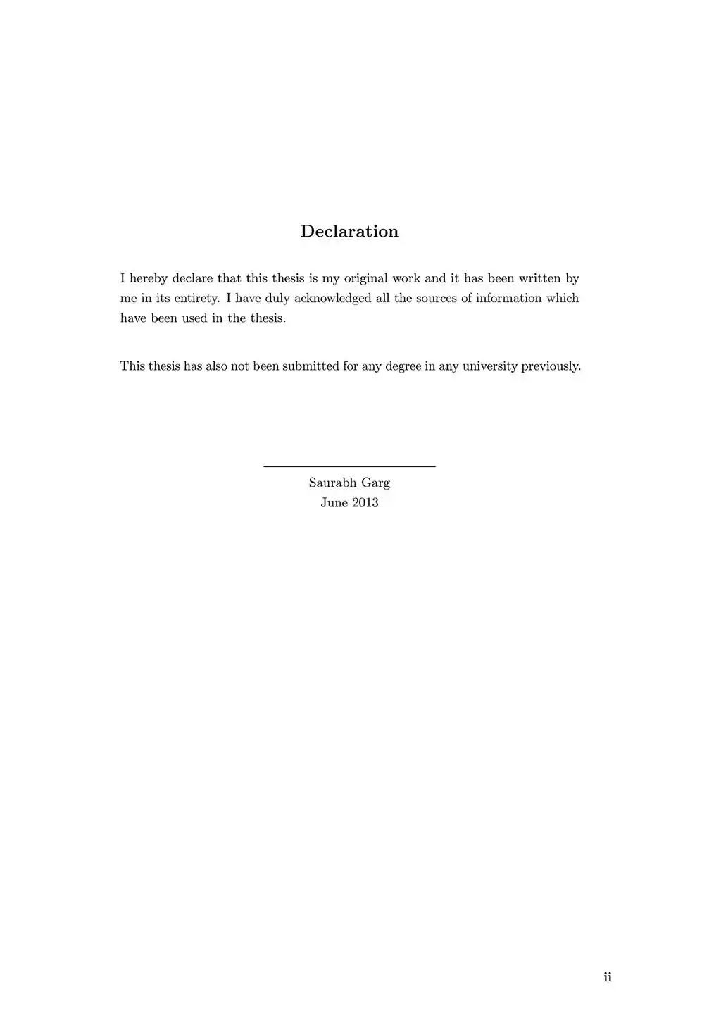 SPhdThesis: Declaration